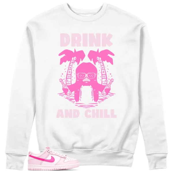 Drink Chill Sweatshirt to Match Nike Dunk Low Triple Pink