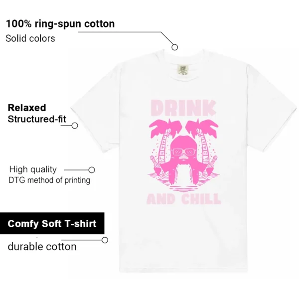 Drink Chill Shirt to Match Nike Dunk Low Triple Pink Features