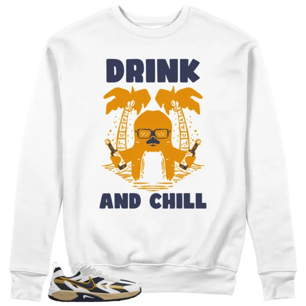 Drink Chill Sweatshirt to Match WMNS Nike Jam White Midnight Navy Gold