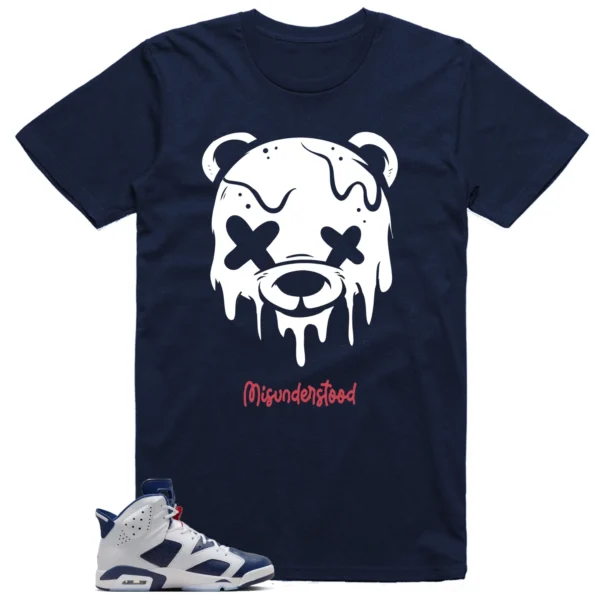 Drippy Bear Shirt to Match Jordan 6 Olympic