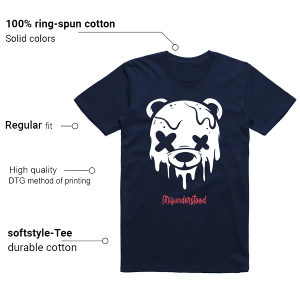 Drippy Bear Shirt to Match Jordan 6 Olympic Features