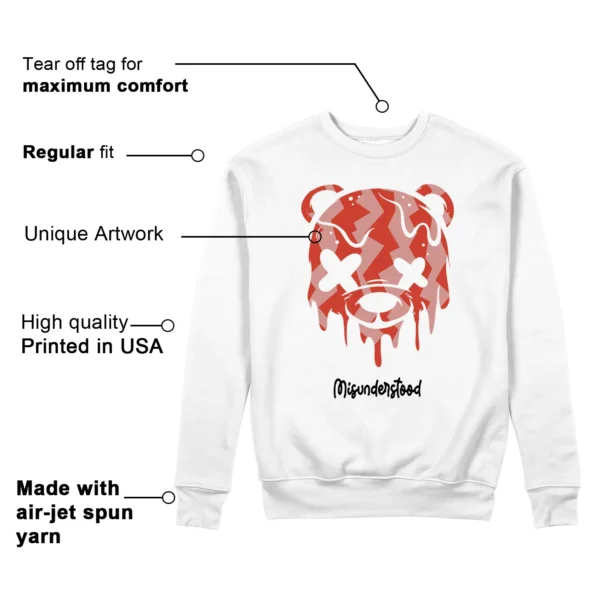 Drippy Bear Sweatshirt to Match Nike Air Zoom GT Cut Cross Features