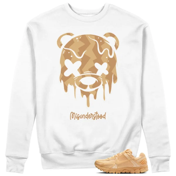 Drippy Bear Sweatshirt to Match Nike Air Zoom Vomero 5 Celestial Gold