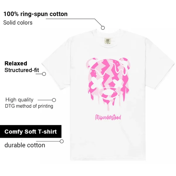 Drippy Bear Shirt to Match Nike Dunk Low Triple Pink Features