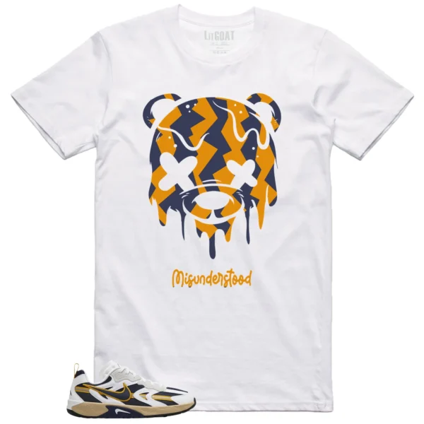 WMNS Nike Jam White Midnight Navy Gold Matching T-shirt Drippy Bear