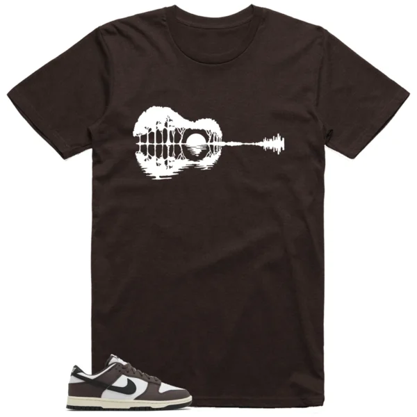 Guitar Shirt to Match Nike Dunk Low Next Nature Baroque Brown