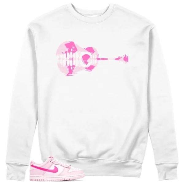 Guitar Sweatshirt to Match Nike Dunk Low Triple Pink