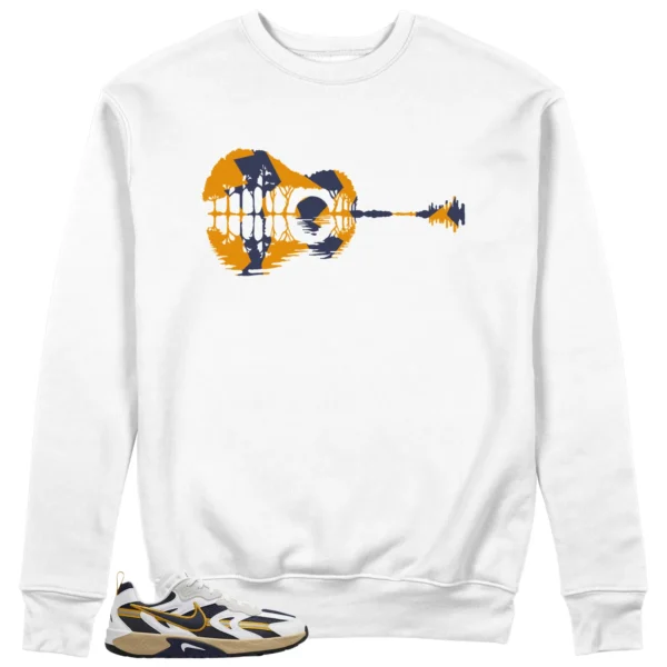 Guitar Sweatshirt to Match WMNS Nike Jam White Midnight Navy Gold