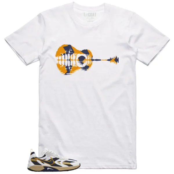 WMNS Nike Jam White Midnight Navy Gold Matching T-shirt Guitar