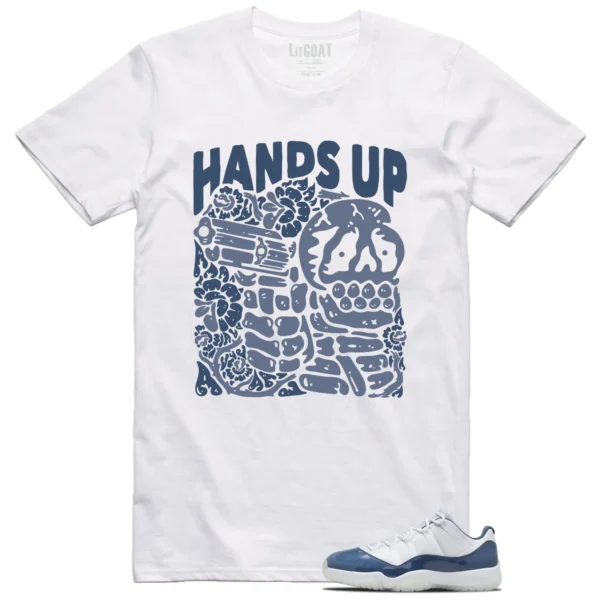 Hands Up Shirt to Match Jordan 11 Diffused Blue