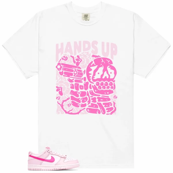 Hands Up Shirt to Match Nike Dunk Low Triple Pink