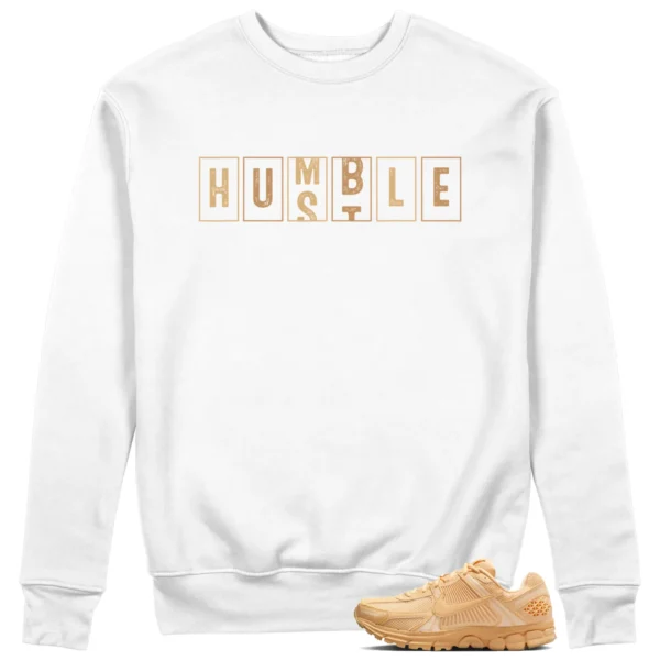 Humble Hustle Sweatshirt to Match Nike Air Zoom Vomero 5 Celestial Gold