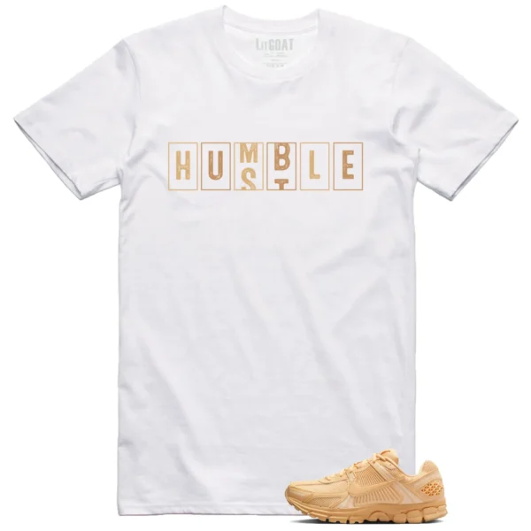 Nike Air Zoom Vomero 5 Celestial Gold Matching T-shirt Humble Hustle