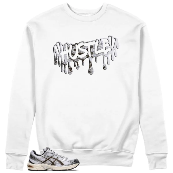 Hustle Sweatshirt to Match ASICS Gel-1130 White Clay Canyon