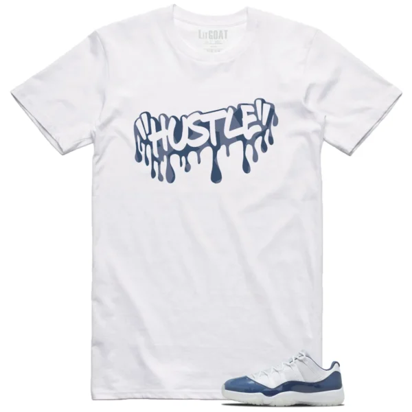 Hustle Shirt to Match Jordan 11 Diffused Blue