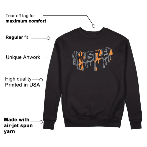 Hustle Sweatshirt to Match Nike Air Max 95 Black Hyper Crimson Features