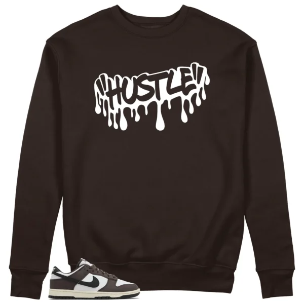 Hustle Sweatshirt to Match Nike Dunk Low Next Nature Baroque Brown