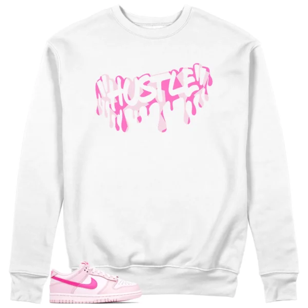 Hustle Sweatshirt to Match Nike Dunk Low Triple Pink