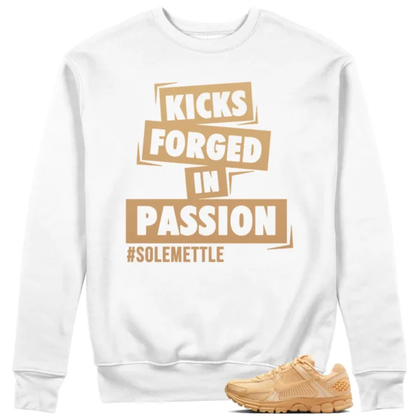 Kicks Passion Sweatshirt to Match Nike Air Zoom Vomero 5 Celestial Gold