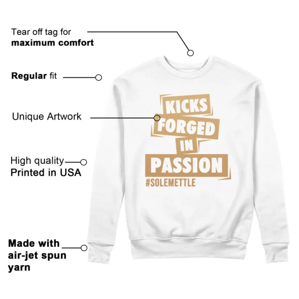 Kicks Passion Sweatshirt to Match Nike Air Zoom Vomero 5 Celestial Gold Features