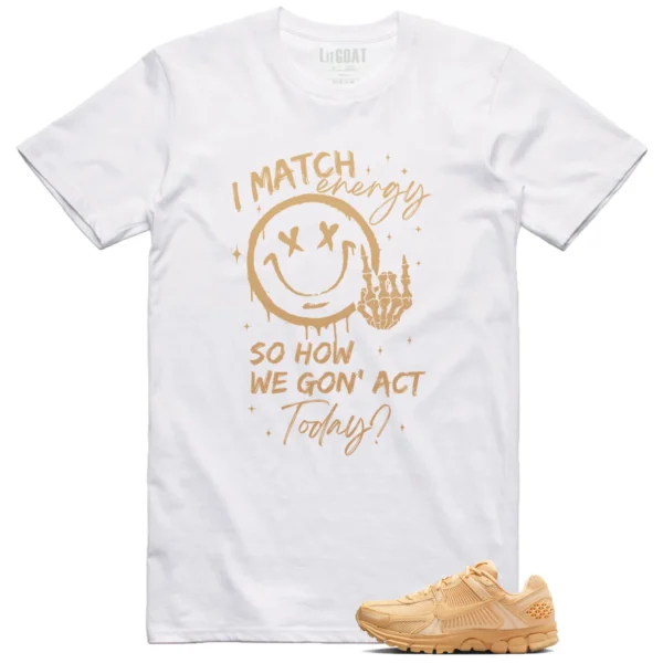 Nike Air Zoom Vomero 5 Celestial Gold Matching T-shirt Match Energy