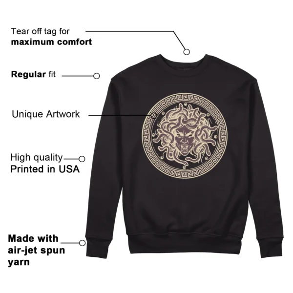 Medusa Sweatshirt to Match Jordan 3 While You Were Sleeping Features