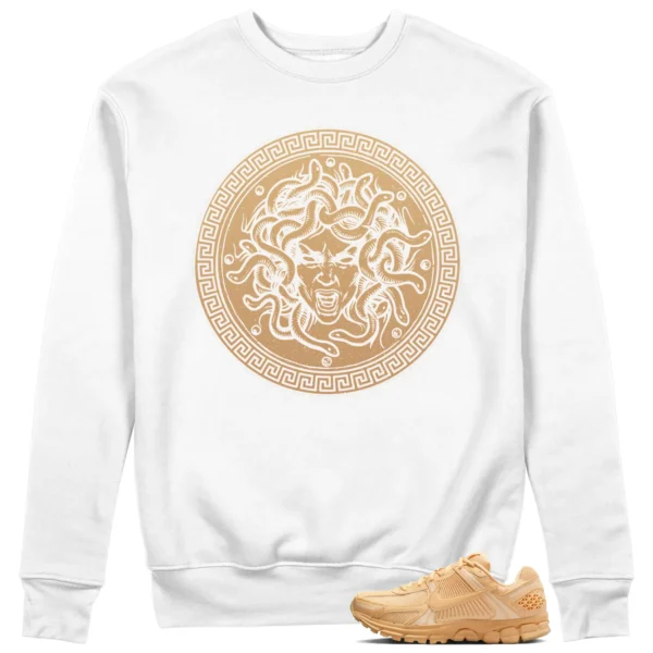 Medusa Sweatshirt to Match Nike Air Zoom Vomero 5 Celestial Gold