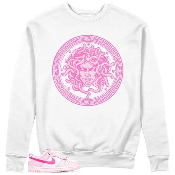 Medusa Sweatshirt to Match Nike Dunk Low Triple Pink