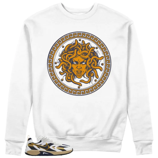 Medusa Sweatshirt to Match WMNS Nike Jam White Midnight Navy Gold