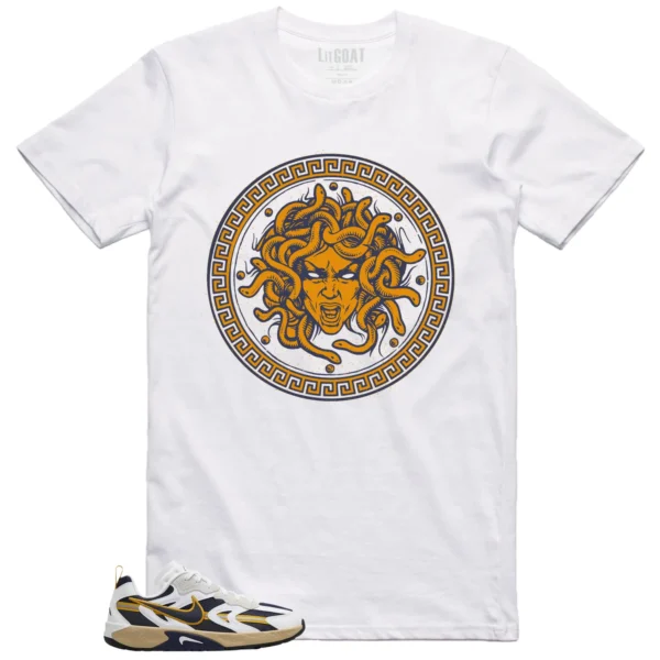 WMNS Nike Jam White Midnight Navy Gold Matching T-shirt Medusa