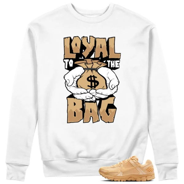 Money Loyalty Sweatshirt to Match Nike Air Zoom Vomero 5 Celestial Gold