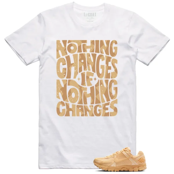 Nike Air Zoom Vomero 5 Celestial Gold Matching T-shirt Nothing Changes