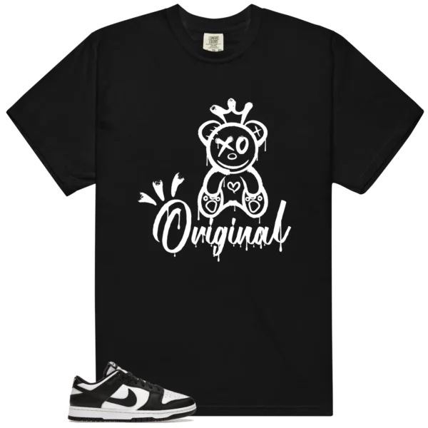 Original Shirt to Match Nike Dunk Low White Black Panda