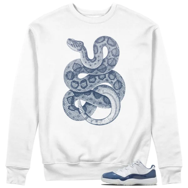 Python Snake Sweatshirt to Match Jordan 11 Diffused Blue