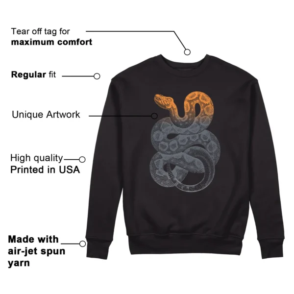 Python Snake Sweatshirt to Match Nike Air Max 95 Black Hyper Crimson Features