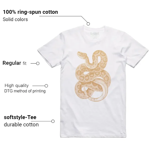 Nike Air Zoom Vomero 5 Celestial Gold Matching T-shirt Python Snake Features