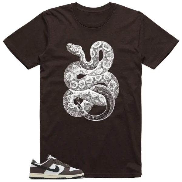 Python-Snake Shirt to Match Nike Dunk Low Next Nature Baroque Brown