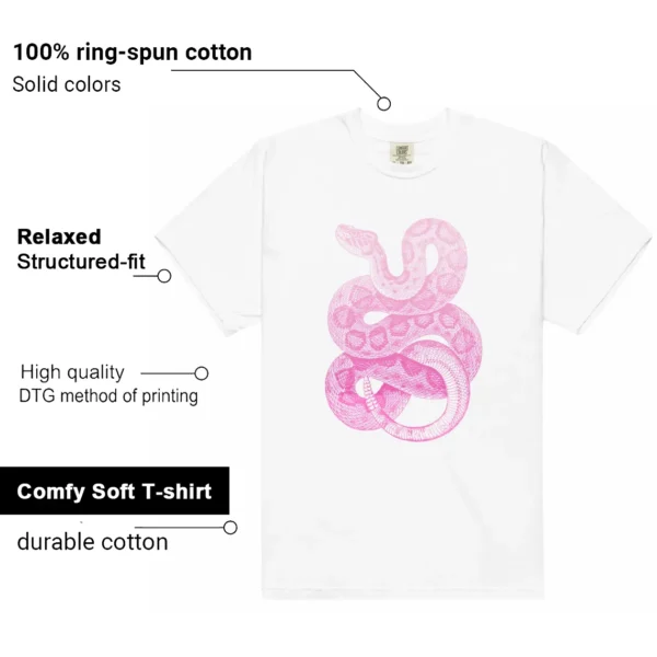 Python Snake Shirt to Match Nike Dunk Low Triple Pink Features