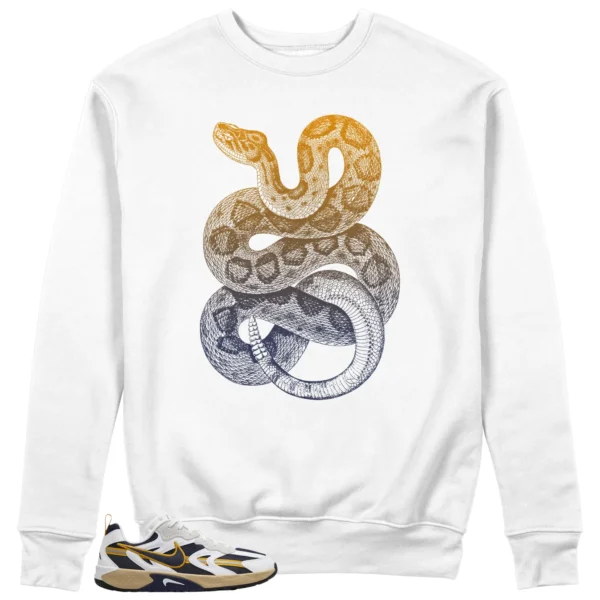 Python Snake Sweatshirt to Match WMNS Nike Jam White Midnight Navy Gold