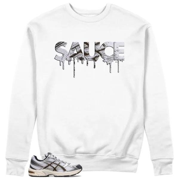 Sauce Sweatshirt to Match ASICS Gel-1130 White Clay Canyon