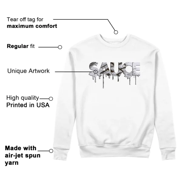 Sauce Sweatshirt to Match ASICS Gel-1130 White Clay Canyon Features