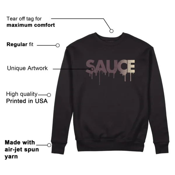 Sauce Sweatshirt to Match Jordan 3 While You Were Sleeping Features