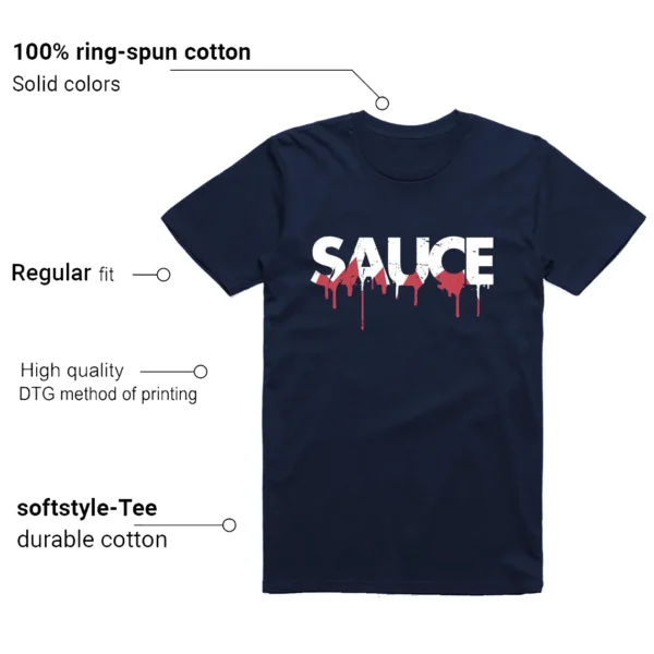 Sauce Shirt to Match Jordan 6 Olympic Features