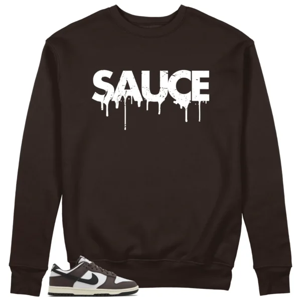 Sauce Sweatshirt to Match Nike Dunk Low Next Nature Baroque Brown