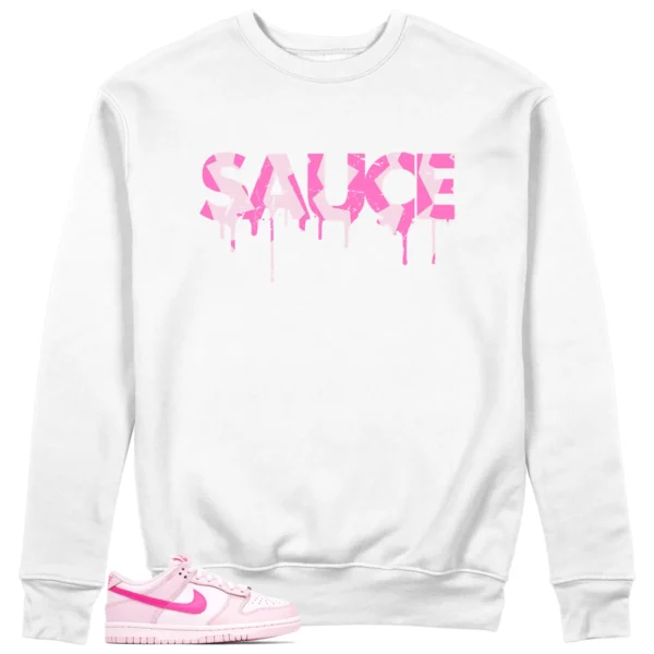 Sauce Sweatshirt to Match Nike Dunk Low Triple Pink