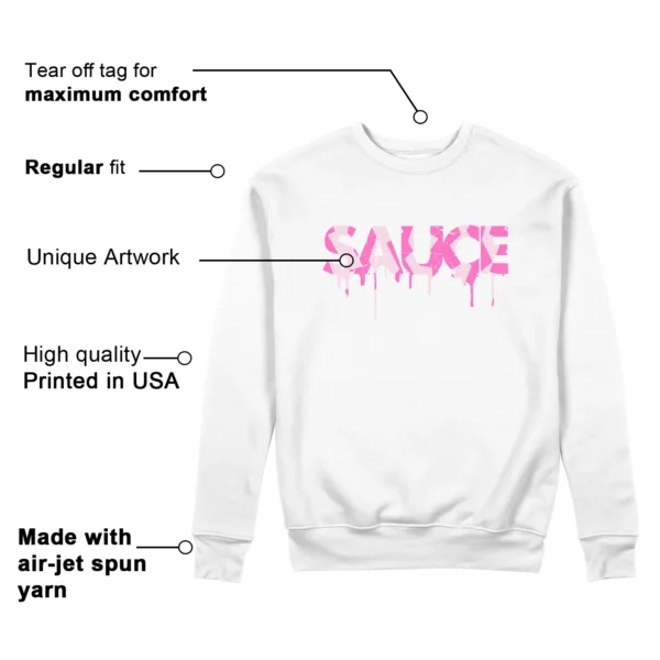 Sauce Sweatshirt to Match Nike Dunk Low Triple Pink Features