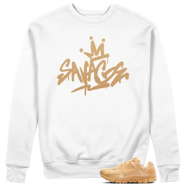 Savage Sweatshirt to Match Nike Air Zoom Vomero 5 Celestial Gold