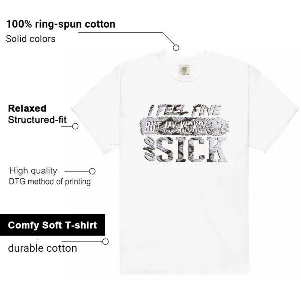 Sick Kicks Shirt to Match ASICS Gel-1130 White Clay Canyon Features