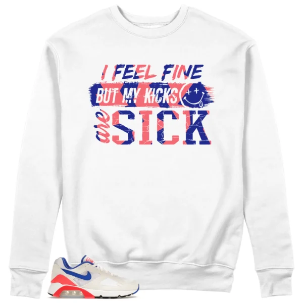 Sick Kicks Sweatshirt to Match Nike Air Max 180 Ultramarin 2024