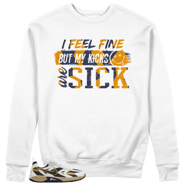 Sick Kicks Sweatshirt to Match WMNS Nike Jam White Midnight Navy Gold